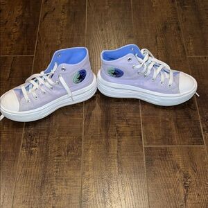 Converse Lavender High-Top Sneakers